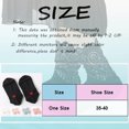 thumbnail image 2 of MZXELPRJD No Show Socks Womens Comfortable Socks for Autumn Winter Matching Lace Thickened Warm Mid Tube Socks Thick Socks, Ankle Socks for Women Beige, 2 of 4