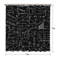 thumbnail image 5 of Math Equations Physics Formulas Black Pattern Shower Curtain 72"x72" ,Bathroom Decorative Shower Curtains Set with 12 Hooks,Modern Waterproof Washable Shower Curtain, 5 of 6