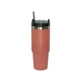 thumbnail image 2 of 30 Oz Stainless Steel Tumbler with Straw - Peach, 2 of 2