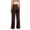 thumbnail image 4 of Pants for Women High Waisted Cozy Loose Wide Leg Yoga Sports Athletic Sweatpants With Pockets Flowy Pants, 4 of 9