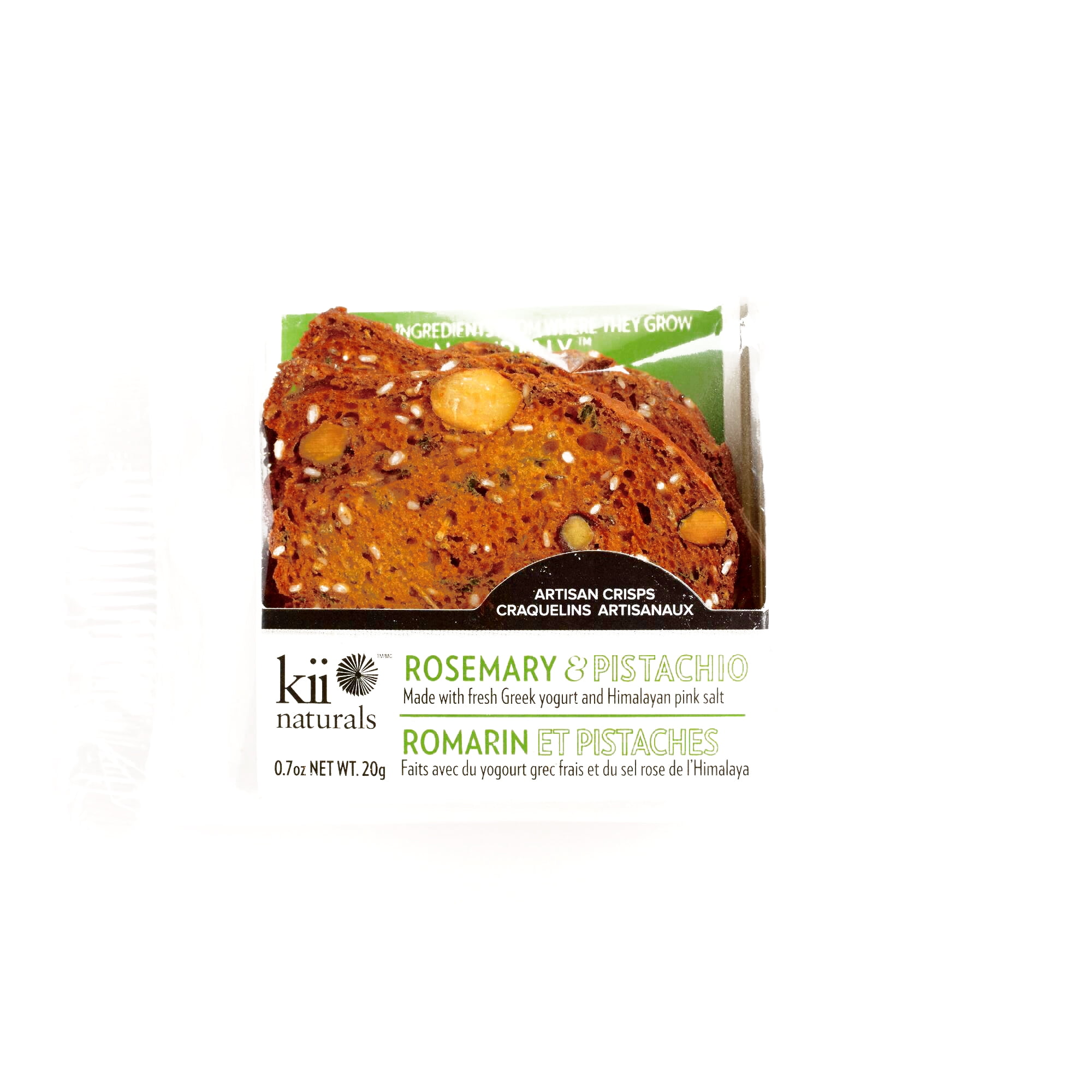 Kii Naturals Rosemary Pistachio Cracker 0 7 Oz Each 3 Items Per Order Walmart Com Walmart Com