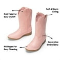 thumbnail image 5 of BURUDANI Cowgirl Riding Boots Cowboy Western Boots Girls Mid Calf Shoes, 5 of 6