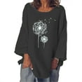 thumbnail image 2 of Eashery Womens Tops Crew Neck Blouse Soft Womens Tshirts Cotton Black M, 2 of 4