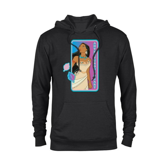 Disney Princess Pocahontas Adventurous Heart - Pullover Hoodie for Adults - Customized-Black