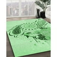 thumbnail image 2 of Ahgly Company Indoor Rectangle Patterned Mint Green Area Rugs, 2' x 3', 2 of 6