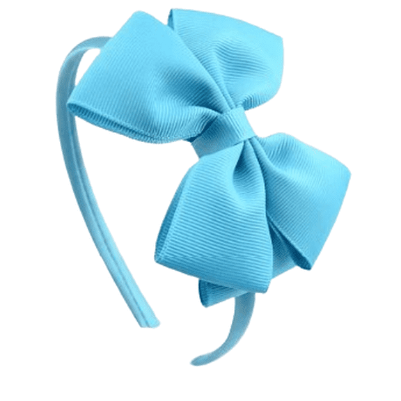 Girls' Ribbon Bow Headbands - Aqua