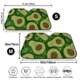 thumbnail image 3 of Balery Big Colorful Avocados Print Car Windshield Sun Shade,Windshield Sunshade for Car Pickup Truck SUV Accessories-Small, 3 of 7