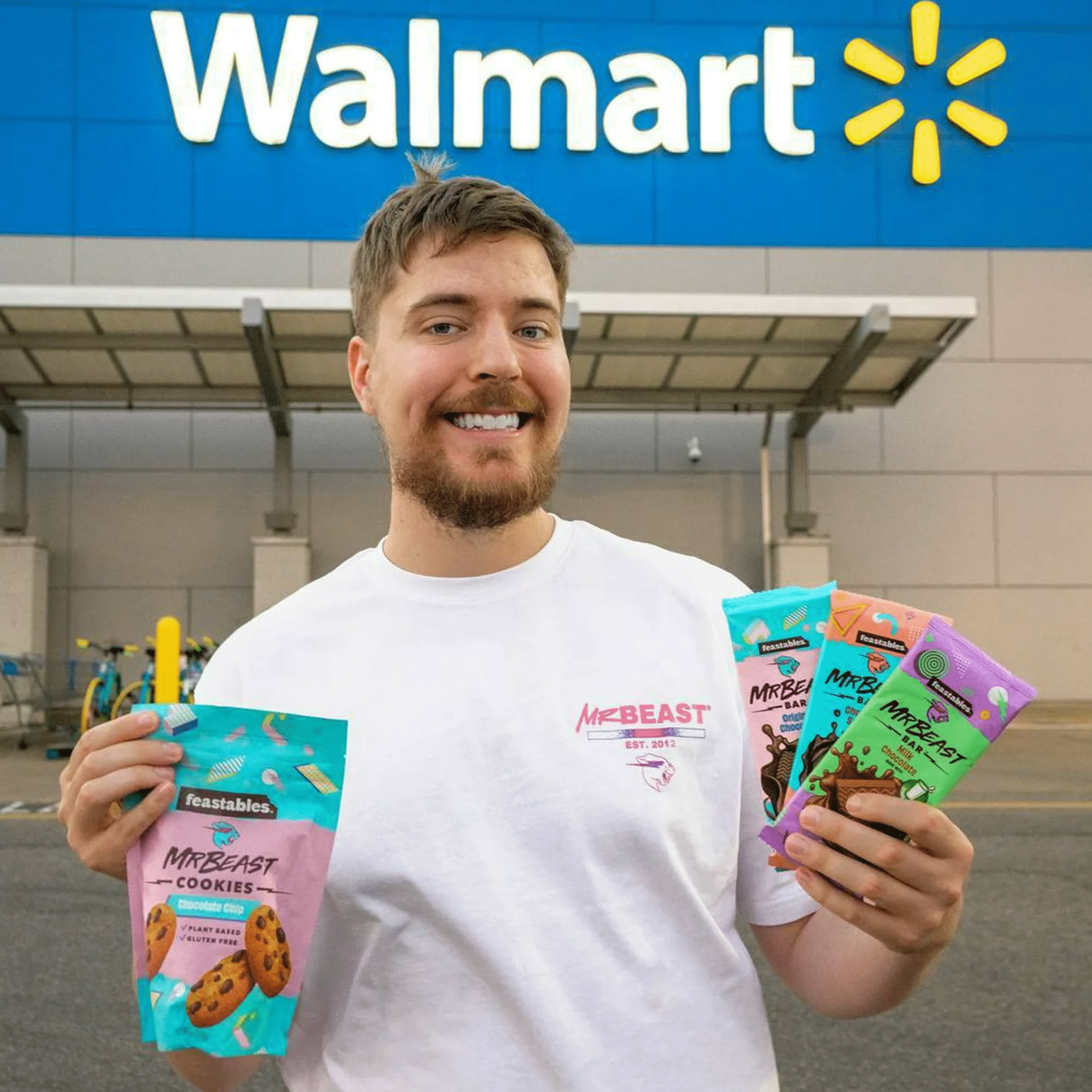 Our Feastables chocolate and Walmart exclusive cookies are now