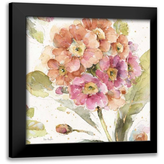 Audit, Lisa 12x12 Black Modern Framed Museum Art Print Titled - Country Bloom VI