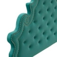 thumbnail image 5 of Modway Gwyneth Tufted Performance Velvet Full Platform Bed in Teal, 5 of 10