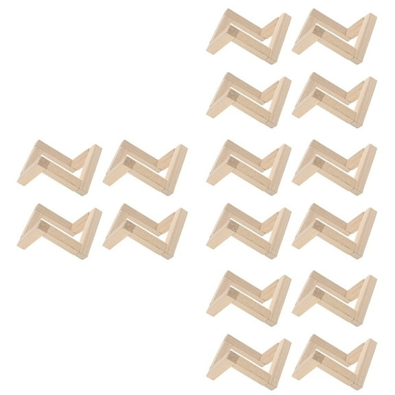 unbranded 16 pcs Moon Lamp Base Pat Lamp Bracket Wooden Storage Holder Stand