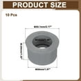thumbnail image 2 of 10Pcs DWV Reducer Bushing 2" x 1-1/4" (Socket x Socket) Thread Coupling Connectors for Pipe Connecting Home Sewer Plumbing, Grey, 2 of 7