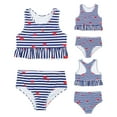 thumbnail image 4 of Cathalem Cute Bathing Suits for Teens Girls Swimsuit 2-Piece Bathing Suit Summer Beach Swimwear(Blue,14), 4 of 5