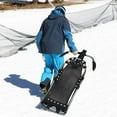 thumbnail image 3 of Costway Patineur de Neige Traîneau Poignées Texturées Siège en Maille Glissière de Neige, 3 of 10