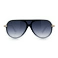 thumbnail image 3 of Womens Classy 90s Designer Shield Rimless Racer Plastic Fashion Sunglasses [White - Smoke], 3 of 7