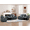 Navy, variant on Bonzy Home Premium Genuine Leather Manual Reclining Chair, Overstuffed Recliner Chair with Padded Backrest, Oversized Heavy Duty Recliner for Living Room, Brown