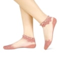 thumbnail image 3 of Calcetines de malla de encaje transparente Benefeet Sox para mujer 5-8, talla 5, paquete de 5, 3 of 9