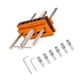 thumbnail image 2 of Scienceny Conjunto de juntas de localizador de carpintería de ancho ajustable para crear diferentes tipos de juntas de pasador Artesanía naranja larga, 2 of 6