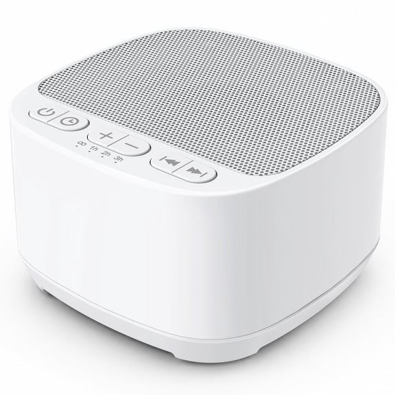 Magicteam Sleep Sound White Noise Machine with 40 Non Looping Natural Soothing Sounds and Memory Function 32 levels of volume powered by AC or USB and Sleep Timer Sound Therapy for Baby Kids Adults.