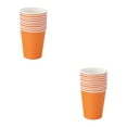 thumbnail image 4 of wolftale 50piece Non-toxic Disposable Cups Food Grade Tear-resistant Smooth Line Durability Party Paper Cups orange 2Set, 4 of 6