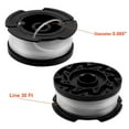 thumbnail image 6 of Eyoloty AF-100 String Trimmer Spool Replacement for Black and Decker 30ft 0.065" Refills Line Auto Feed Single Weed Eater,GH600 GH900 Edger with RC-100-P Spool Cap Covers (12 Spools, 2 Cap,2 Spring), 6 of 7