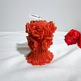 thumbnail image 4 of Valentines Decor Rose Petals And Candles Set Rose Candle Three Dimensional Relief Rose Bouquet Aromatherapy Candle Holding Flowers Valentine's Day Confession Atmospheres Candle, 4 of 6