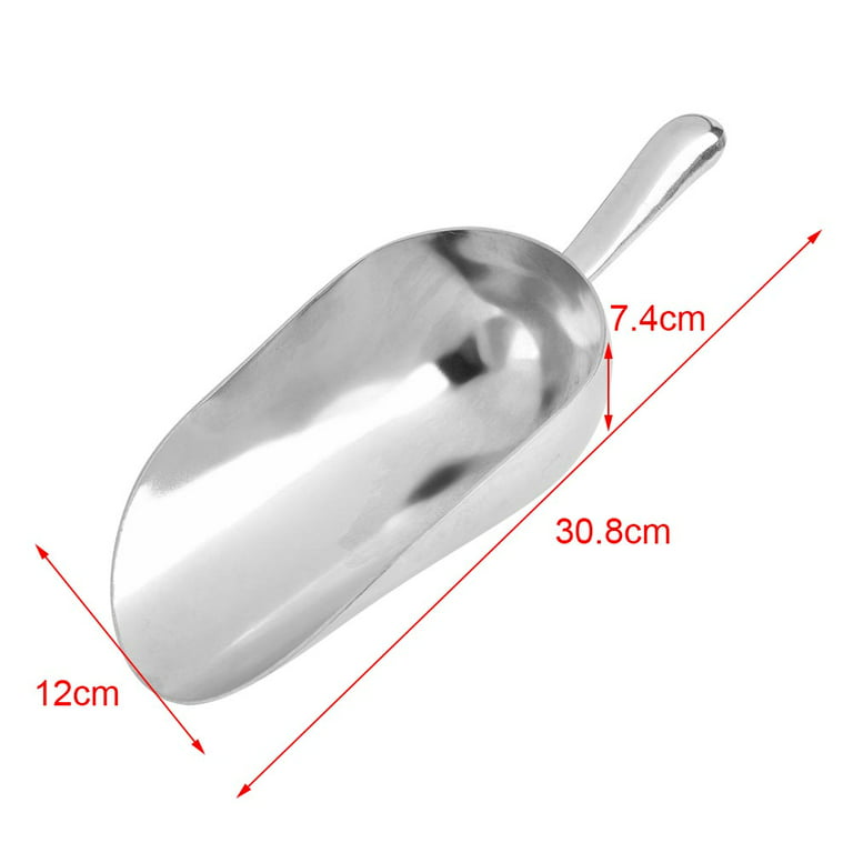 1pc Candy Bar Buffet Commercial Scoops Bar Home Ice Scooper Shovel Food  Flour Candy Scoop New Stainless Steel Ice Scraper 3 Size