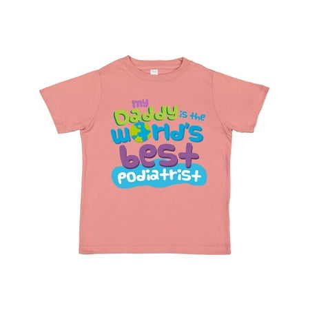 

Inktastic Daddy Worlds Best Podiatrist Gift Toddler Boy or Toddler Girl T-Shirt