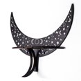 thumbnail image 1 of Soporte De Almacenamiento Estante de decoración de cristal de luna creciente estilo bohemio para café negro L Ehuebsd Libre de BPA, 1 of 4