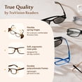 thumbnail image 5 of Reading Glasses +0.50 | 4 Pack of Readers for Men and Women | 2 Black Tortoise Blue, 5 of 10