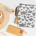 thumbnail image 4 of HELLHERO Gift Books Sleeve with Washable Polyester Fabric Storage & Portability Book Protection Class Office Pocket for Friend 11.42 x 8.66 Inch, Cow Print with Hearts, 4 of 8