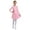 Pink, variant on Aislor Girls' Figure Ice Skating Leotard Dress Shiny Rhinestones Long Sleeves Roller Skating Ballet Dancewear Sky Blue 10