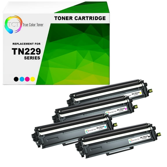 TCT TN229 Toner Cartridge 4 Pack - Premium Compatible Replacement for Brother TN229