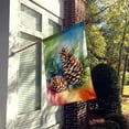 thumbnail image 2 of Maine White Pine Cone and Tassels in Watercolor House Flag 28 in x 40 in, 2 of 5