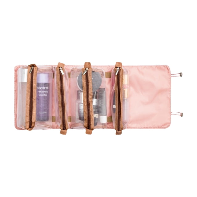 Forme el bolso de gran capacidad portátil del almacenamiento del bolso cosmético, hecho del paño de Oxford y del bolso de malla de nylon