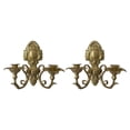 thumbnail image 3 of 2 Pieces Vintage Wall Candle Holder Iron Metal Farmhouse Size for Living Room Wedding Hallway, 3 of 9
