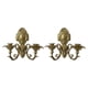 thumbnail image 3 of Candelabros de hierro decorativos nórdicos montados en la pared Juego de portavelas vintage para Oro, 3 of 9