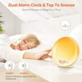 thumbnail image 5 of Sunrise Alarm Clock for Heavy Sleepers, Wake Up Light with Natural Sounds, Radio & Colorful Atmosphere Light, Kids Birthday Gifts, 5 of 7