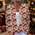 thumbnail image 2 of QATAINLAV Red Women's Christmas Cardigan Sweaters Open Front Button Down Knitted Tops Xmas Long Sleeve Cardigans Outwear, L, 2 of 6