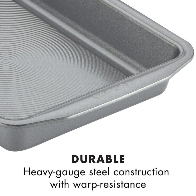 Circulon 15 x 10 Steel Nonstick Baking Sheet, BAKING PAN SET INCLUDES:  10-In x 15-In baking sheet, 2-in-1 cooling racks,Oven safe 450°F(3 Pieces)