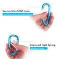 thumbnail image 3 of Clip para llavero con forma de anillo en D de aluminio, 6 unidades, Carabiner CampTek, 3 of 7