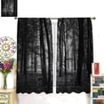 thumbnail image 4 of Dark Scary Forest Curtains Night Spooky Trees Gothic Sytle Blackout Rod Pocket Curtains for Bedroom Living Room Kitchen Decor Thermal Insulated Window Drapes 2 Panel Set 42x84 Inch, 4 of 4