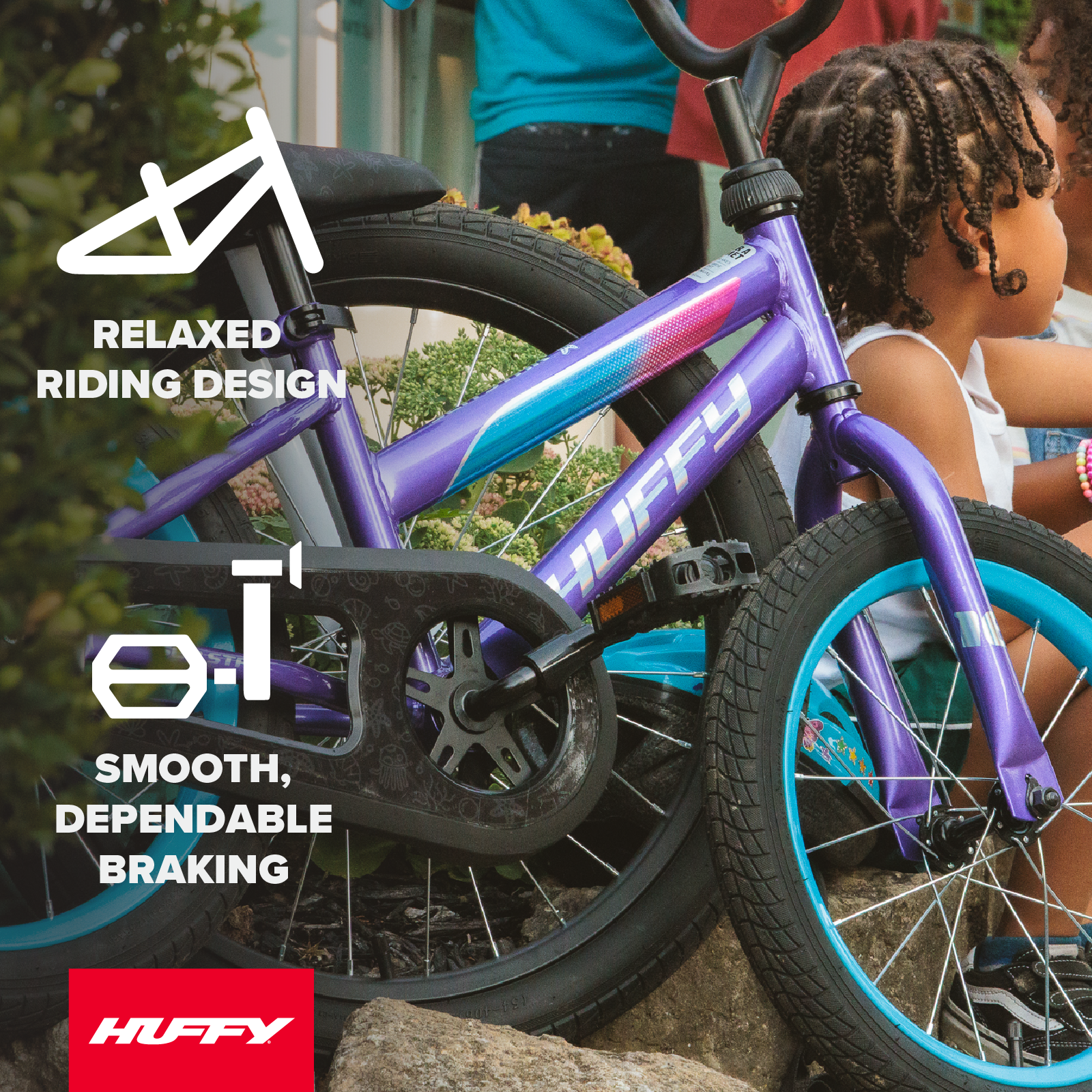 Huffy Sea Star 16" Girls' Bike, Amethyst photo 2