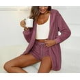 thumbnail image 2 of Amazhiyu Sexy Fuzzy 3 Piece Pajamas Lounge Sets for Womens Fluffy Fleece Warm PJ Set, 2 of 7