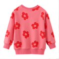 thumbnail image 6 of TIREOW Girls Sweatshirts Round Neck Long Sleeve Pullover Sweatshirt with Flower Print Loose Fit Soft Casual Pullovers Top, 6 of 8