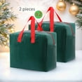 thumbnail image 6 of CYBIBO 2Pcs Heavy Duty Christmas Decor Moving Bag, Portable Holiday Decorations Storage Bag for Holiday Wrapping Paper, Ornaments, Wreaths, Garlands, Small Christmas Trees, Toy Gift(Green), 6 of 7