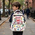 thumbnail image 5 of Bulopur Axolotl Kids Backpack for Girls Axolotl Print School Bag Lightweight Multi-Pocket Book Bag for Daily Use, 5 of 7
