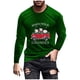thumbnail image 2 of Blusas y camisas de manga larga y cuello redondo para hombre, informales, con estampado navideño, deportivas, de poliéster., 2 of 5
