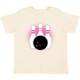 thumbnail image 3 of Inktastic Bowling Pins Cute Bowler Girls Toddler T-Shirt, 3 of 5