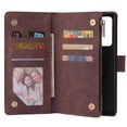 thumbnail image 5 of Case for Samsung Galaxy Note 20 5G Leather Magnetic Handbag Zipper Pocket Cover Wrist Strap, 5 of 5
